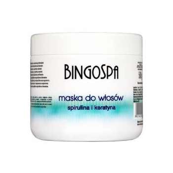 BINGOSPA Maska do włosów - spirulina i keratyna 500g  
